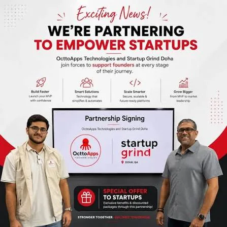 Startup Grind Doha partnership announcement artwork